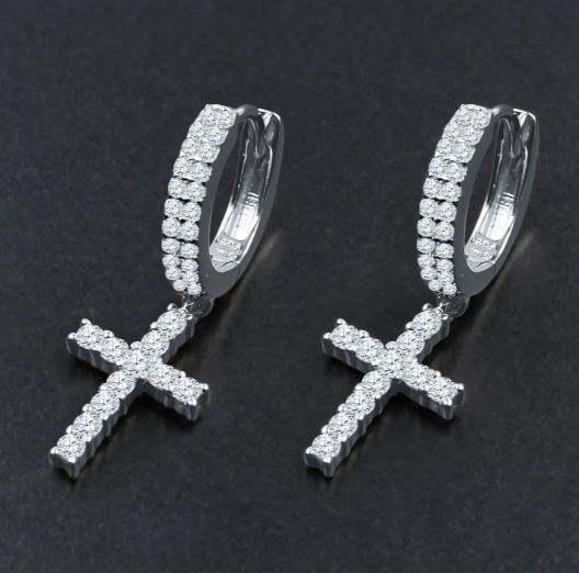 Lucid: Moissanite Silver Earrings - Intrigue Fine Jewelry